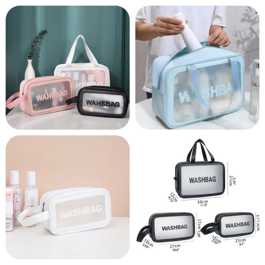 Single Layer Travel Washbag – Pack of 3