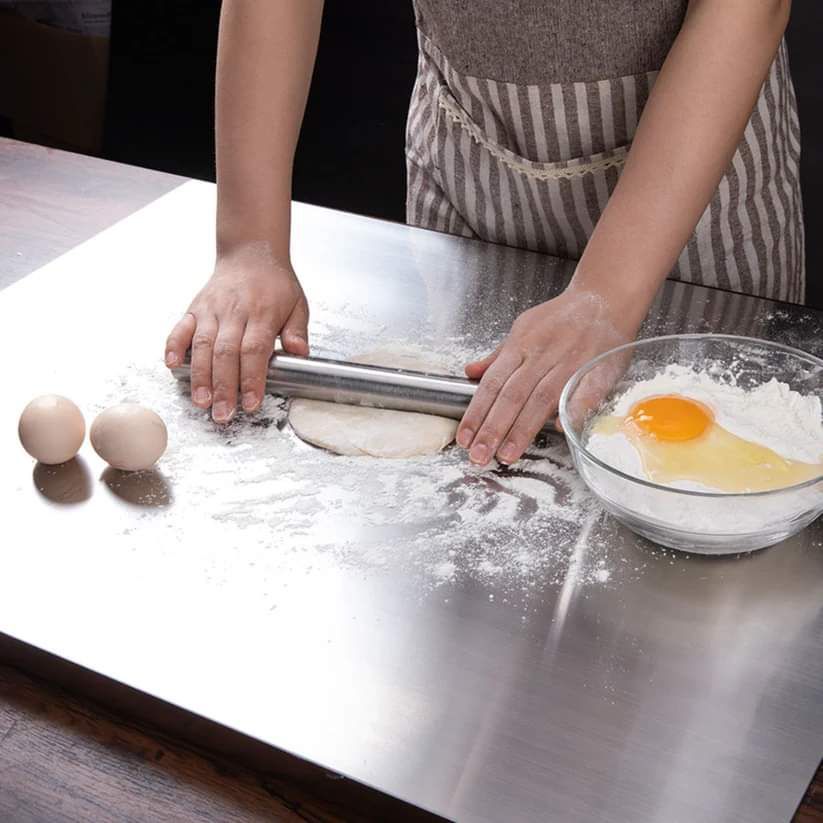 Premium Stainless Steel Cutting Board – Large (48cm x 40cm)