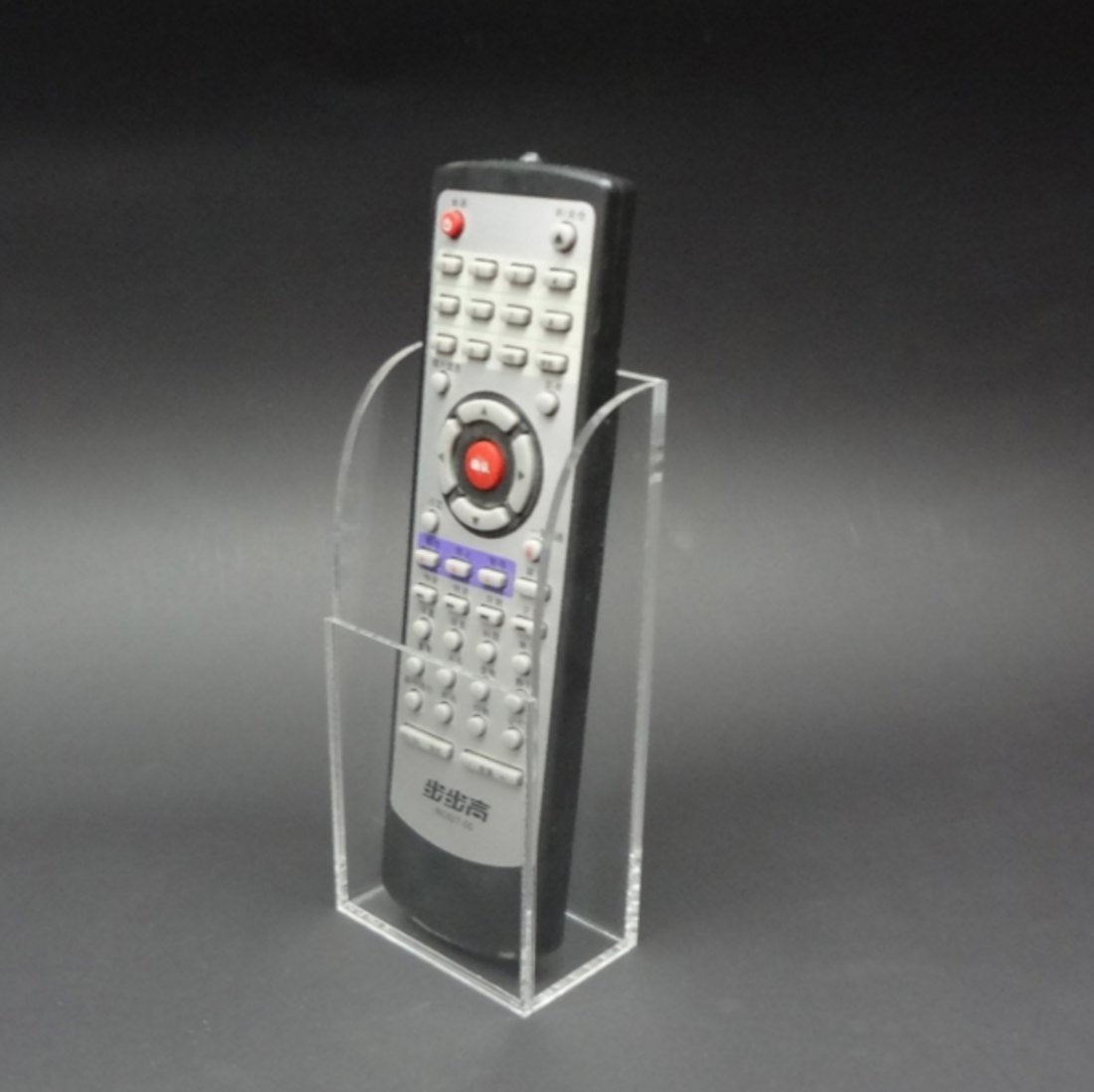1 / 2 / 3 Slot Clear/Black Acrylic Wall Mounted Desk TV Air Conditioner Remote Control / Mobile Storage Holder Organizer Stand