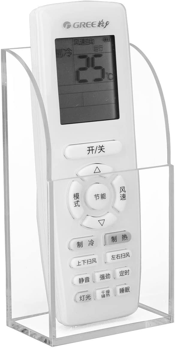 1 / 2 / 3 Slot Clear/Black Acrylic Wall Mounted Desk TV Air Conditioner Remote Control / Mobile Storage Holder Organizer Stand