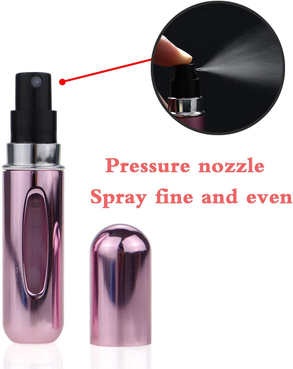 5ML Travel Portable Refillable Perfume Atomizer Bottle Scent Pump Spray Bottle - Mashkoor.pk