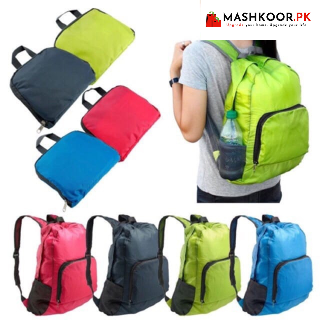 Multifunction Foldable Men/Women Backpack Preppy Style Solid School Travel Bags