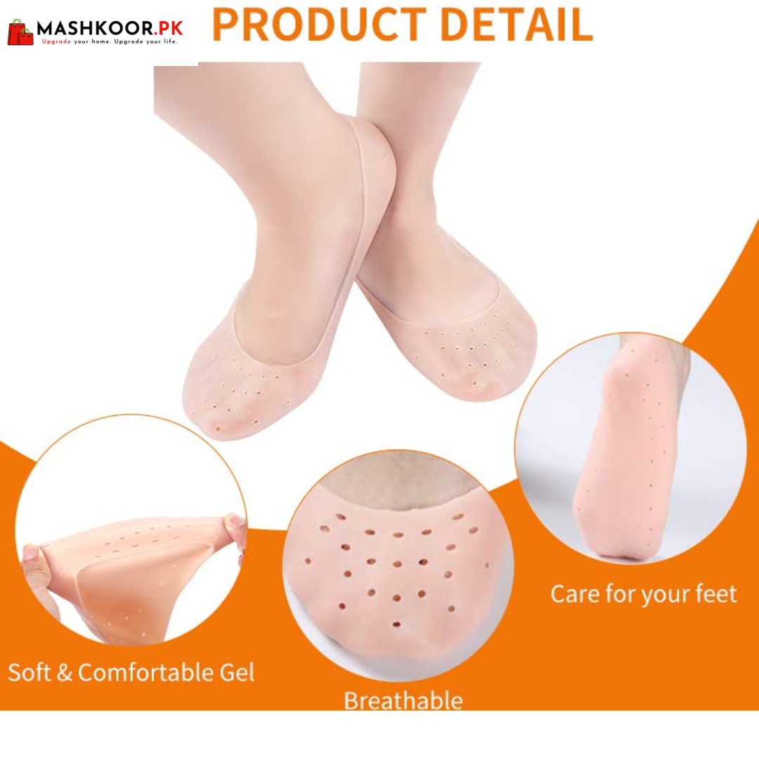 Silicone Moisturizing Gel Heel Socks Cracked Foot Skin Care Protector 1Pair