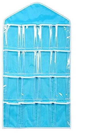 16 Pocket Durable Clear Door Fordable Wardrobe Storage Organizer Hanging Bag