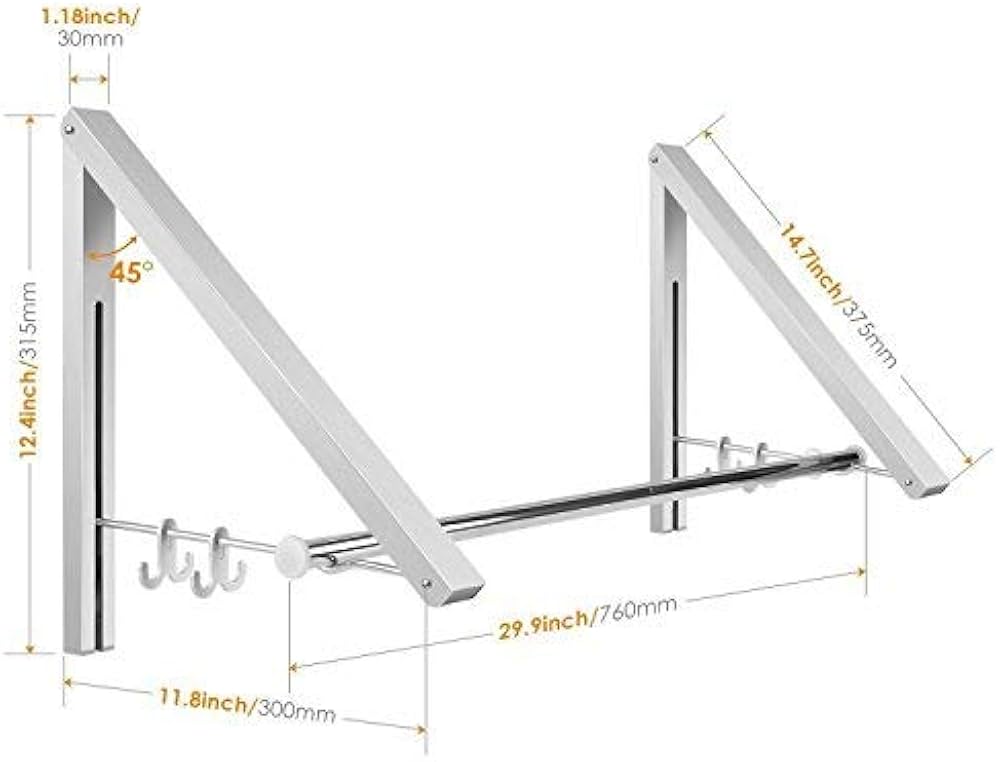 Wall Mounted Drying Rack