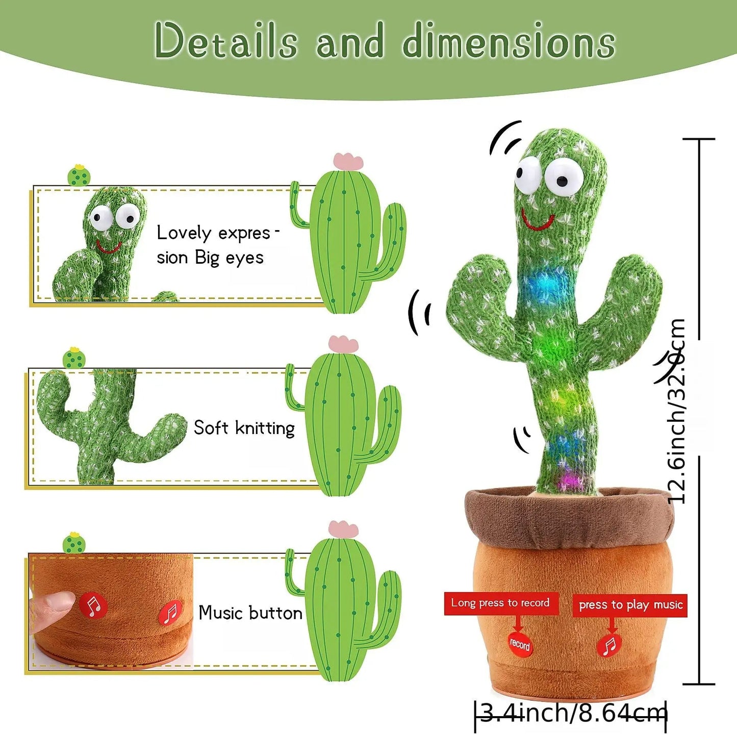 Dancing Cactus Talking Toy