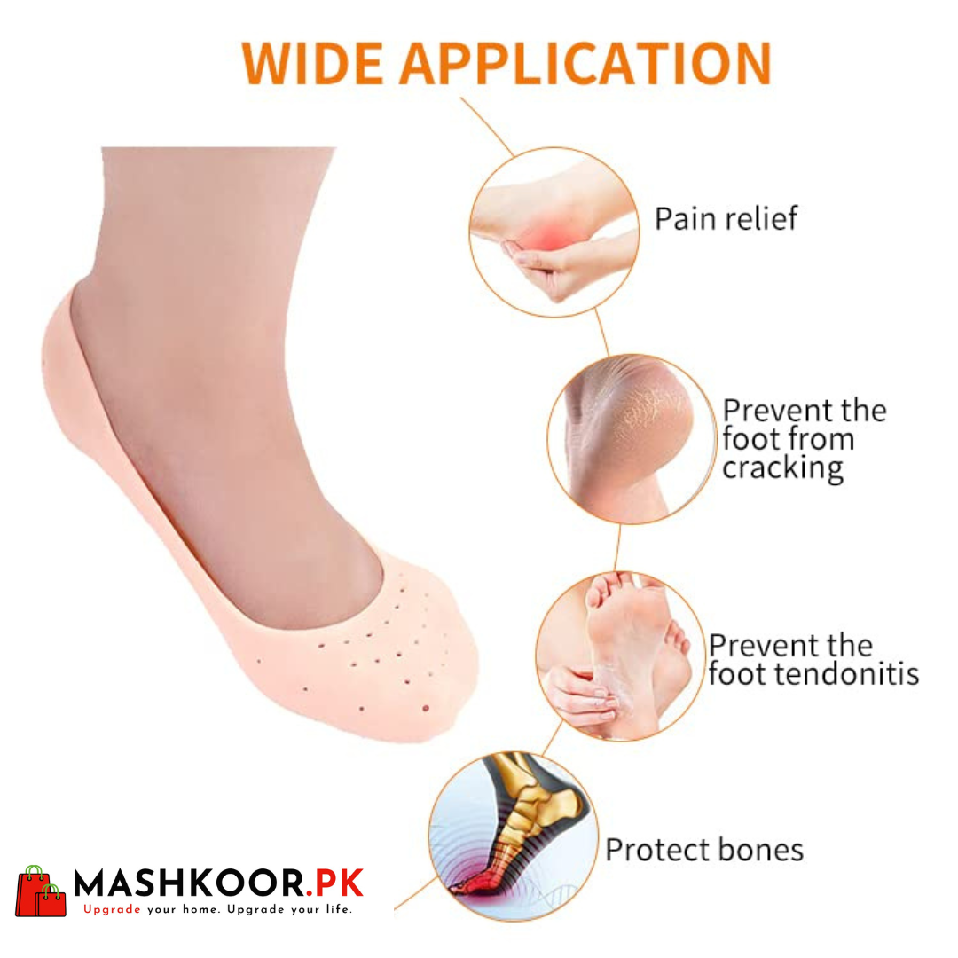 Silicone Moisturizing Gel Heel Socks Cracked Foot Skin Care Protector 1Pair