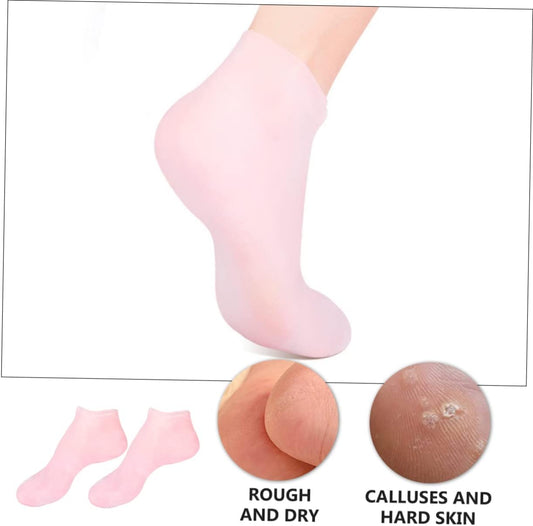 1Pair Reusable Silicone Foot Care Socks