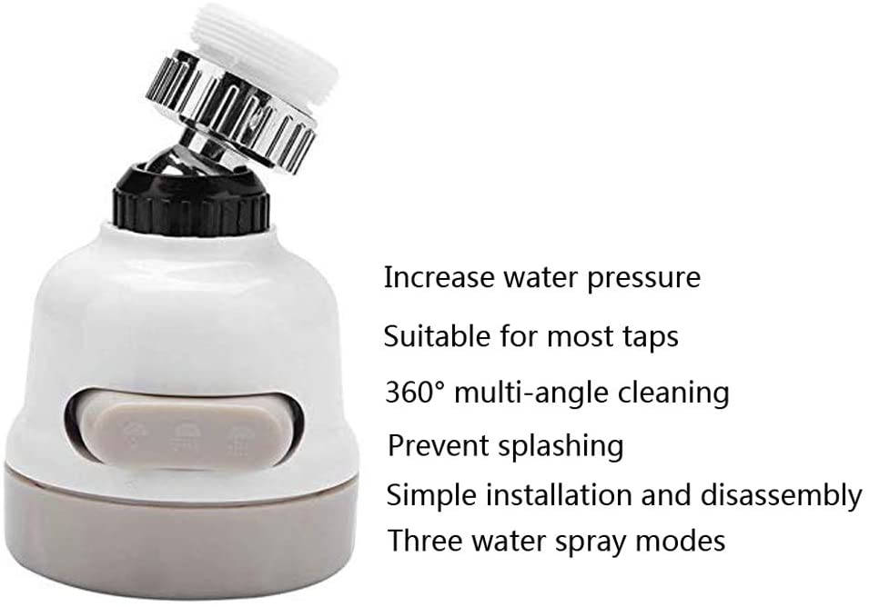 3 Modes Adjustable ABS Water Saving Tap with Aerator Nozzle