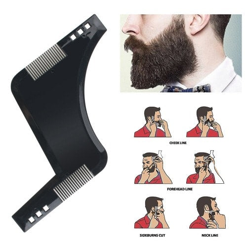 Men Beard Styling Template Stencil Beard Comb Men Beard Shaping Tool