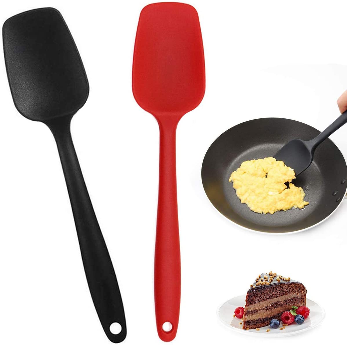 Silicone Cooking Spoon 2pcs