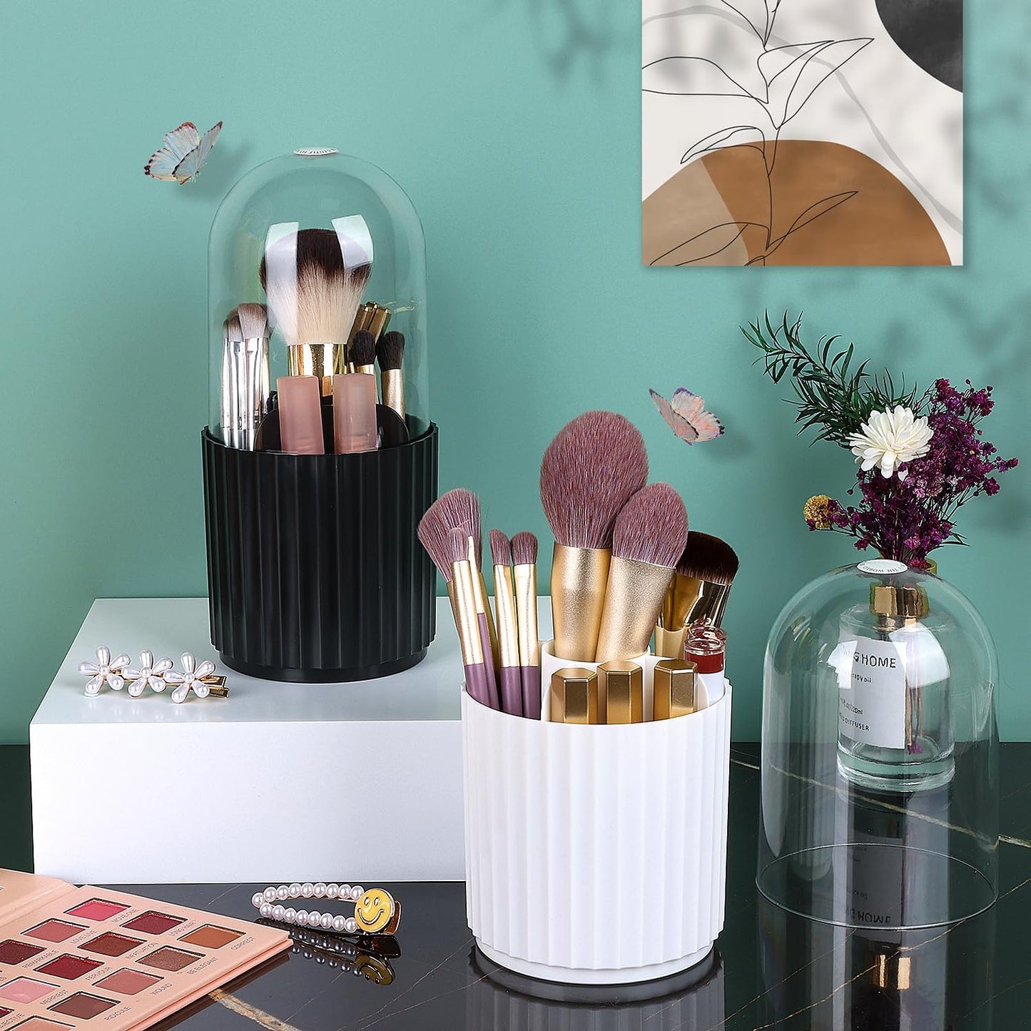 Make up Brush Organizer with Lid