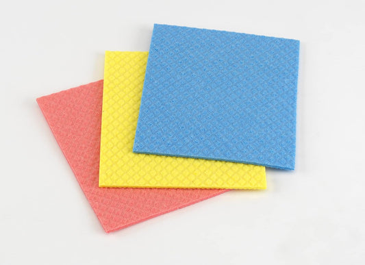 Casabella Cellulose Sponge Cloth, 3-Pack, assorted colors ( 9 Pcs )