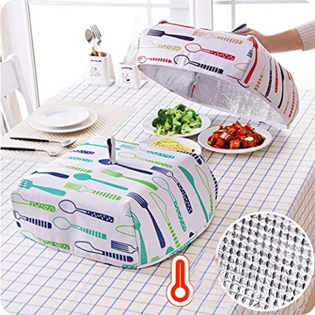 Pack of 3 Kitchen Utensils, Fry Strainer 5.5 inches,  2PC Foldable Food Covers, Glass 2 pieces of Salt And Pepper