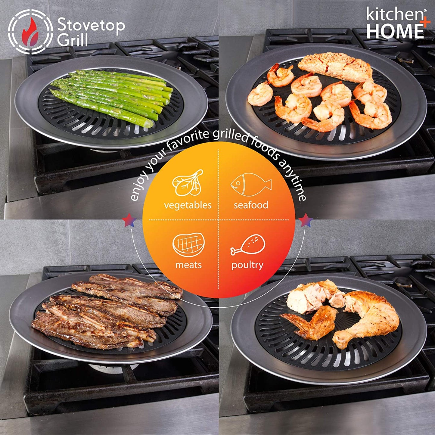 Smokeless Barbecue Gas Stove Grill Pan/Plate