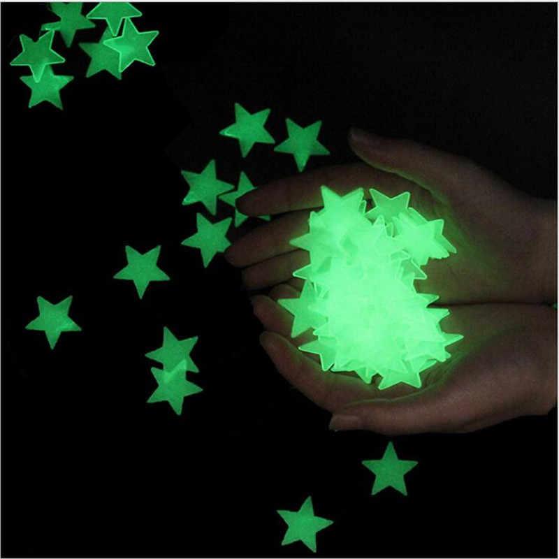 Glow In The Dark Luminous Star Wall Stickers 100pcs