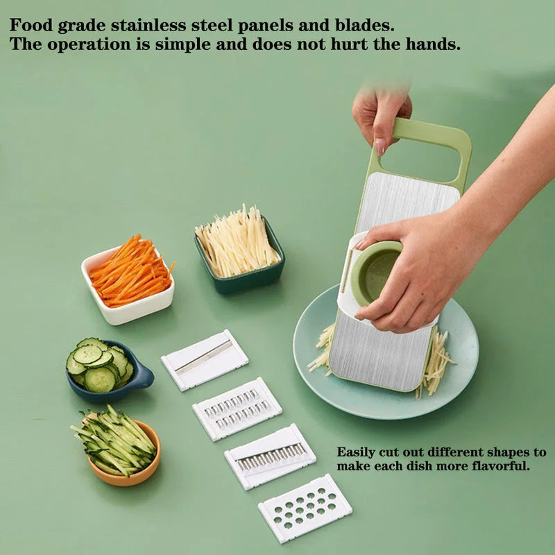 5-in-1 Stainless Steel Vegetable Slicer