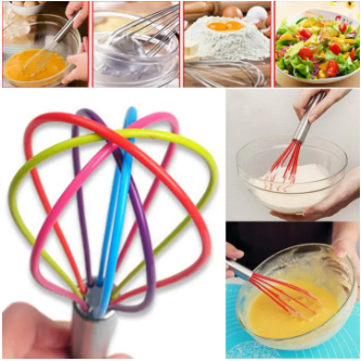 Silicone Whisk with Stainless Steel Handle