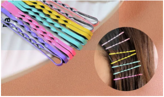 Multicolour Bob Pins 10pcs