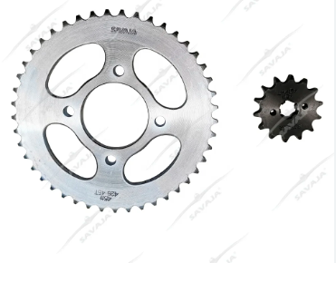 Chain sprocket for YBR125 (428H-118L,45 14T ) good quality imported