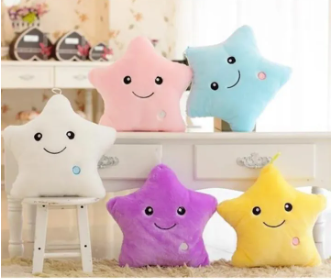 Soft Star Pillow With Glowing LED Light