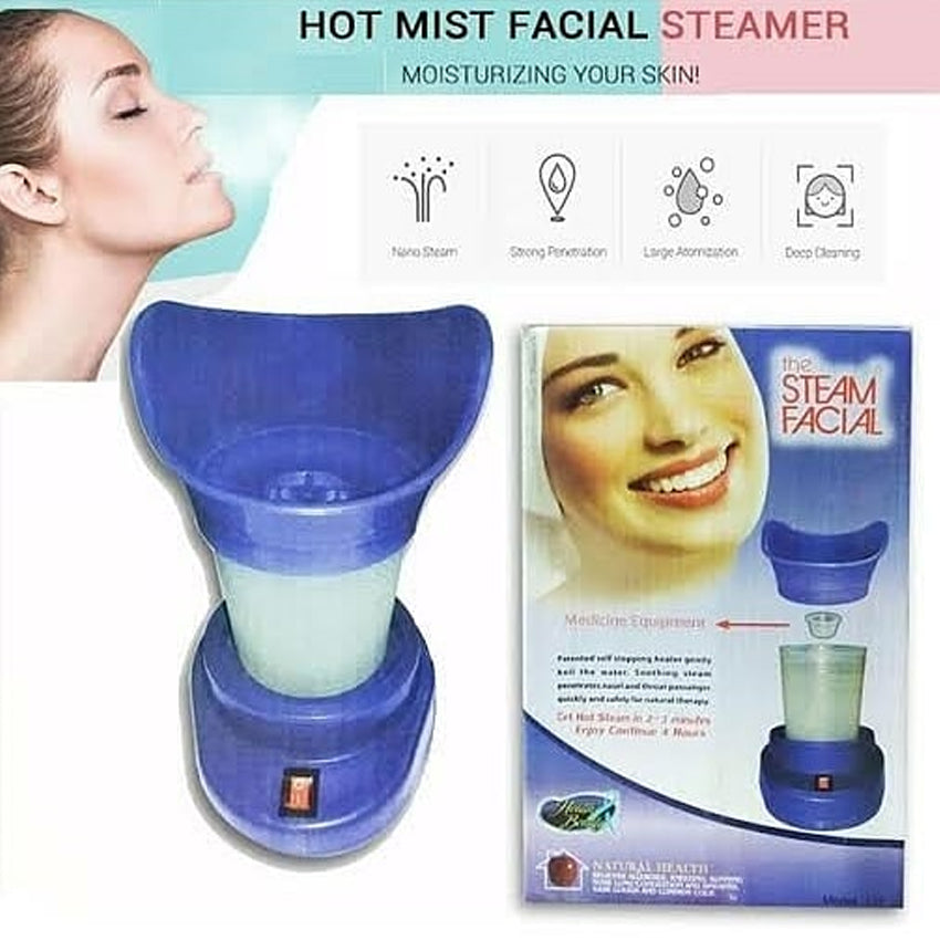 Steamer and Inhaler for Block Nose and Facial Usage