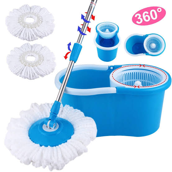 360° Spinning Rotating Magic Spin Floor Mop & Bucket