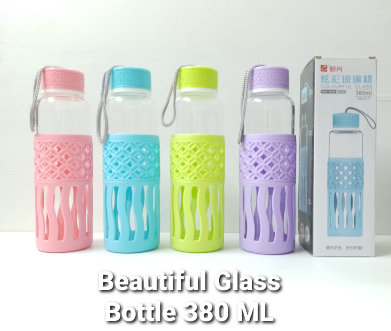 Beautiful Glass Bottle 380 ML