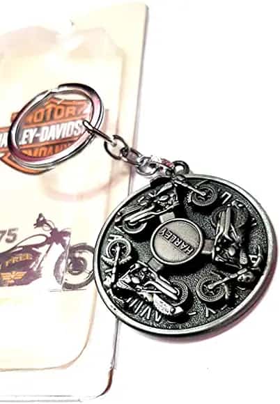 Harley Davidson Rotating Metal Keychain / Key Chain Key Chain