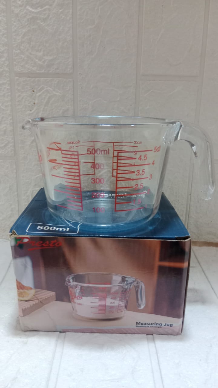 Glass Measuring Cup Clear Measuring Jug Kitchen Baking Tools 500ml