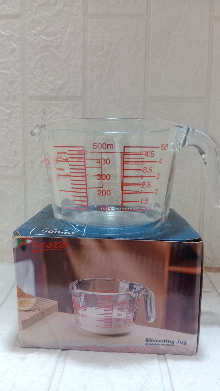 Glass Measuring Cup Clear Measuring Jug Kitchen Baking Tools 500ml