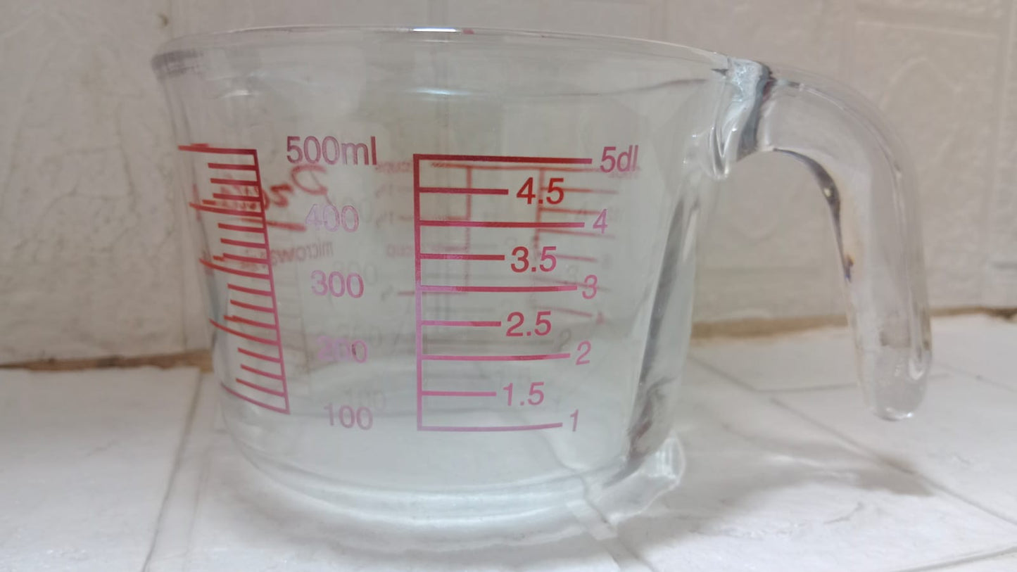 Glass Measuring Cup Clear Measuring Jug Kitchen Baking Tools 500ml