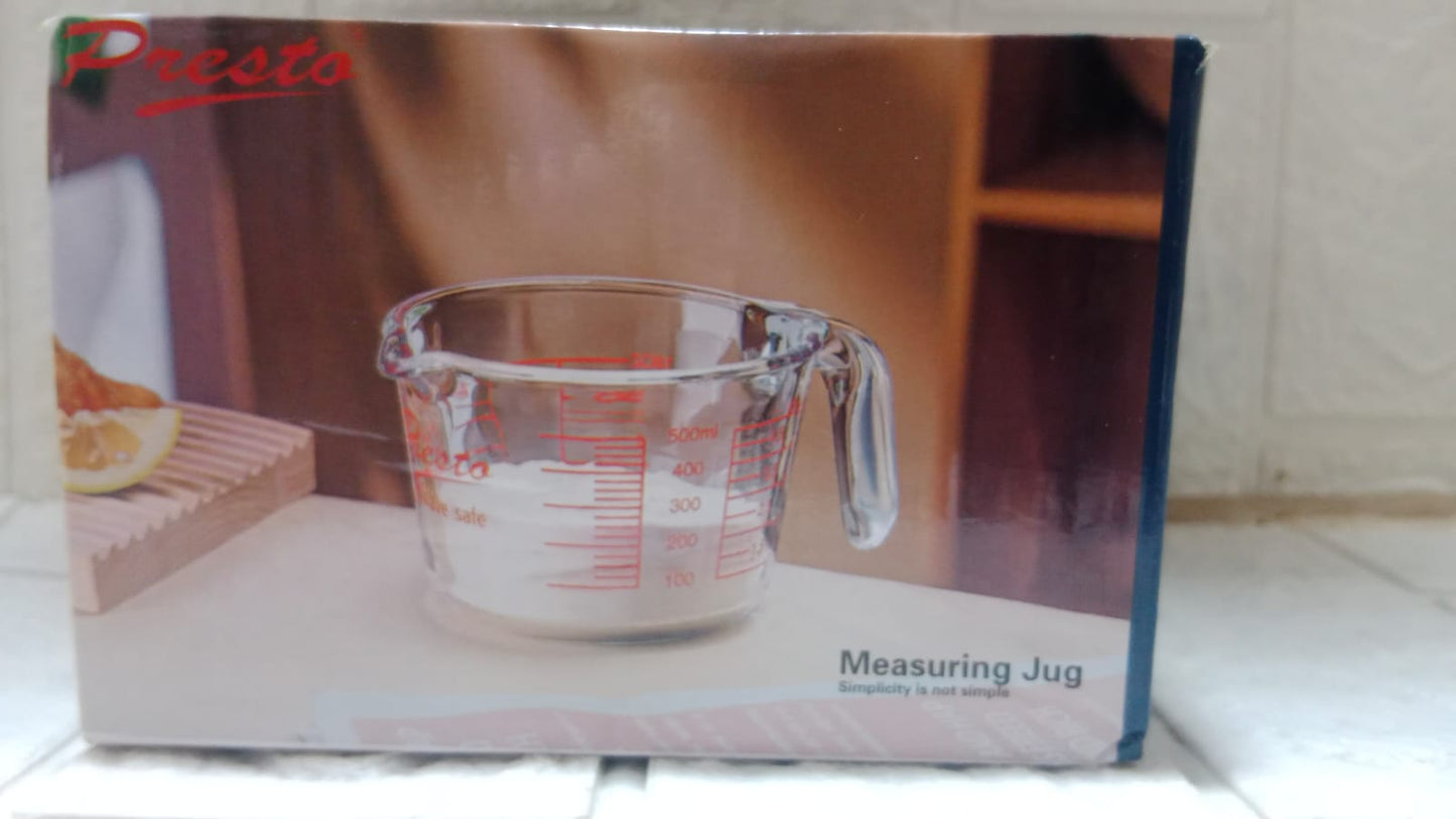 Glass Measuring Cup Clear Measuring Jug Kitchen Baking Tools 500ml