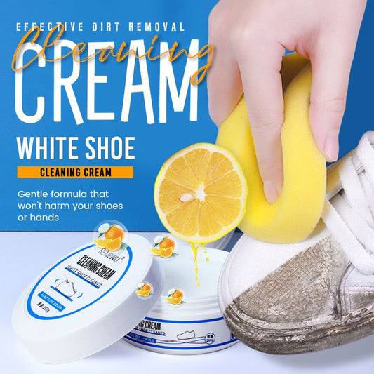 White Shoe Cleaning Cream, 260g Stain Cleansing Cream for Shoe,Re-Color and Polish ( BUY 1 GET 1 FREE )