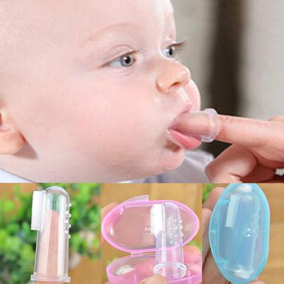 Pack Of 3Pcs Baby Kids Silicon Finger Toothbrush