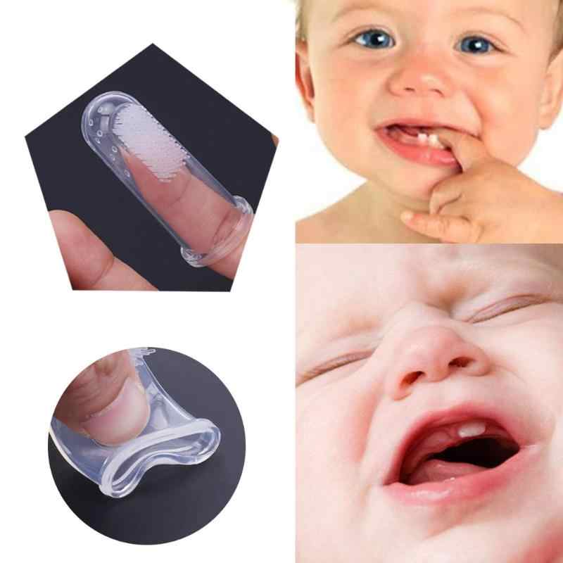 Pack Of 3Pcs Baby Kids Silicon Finger Toothbrush