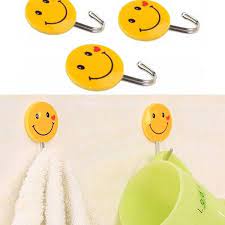 Wall Hanging Hooks Smiley 5pcs