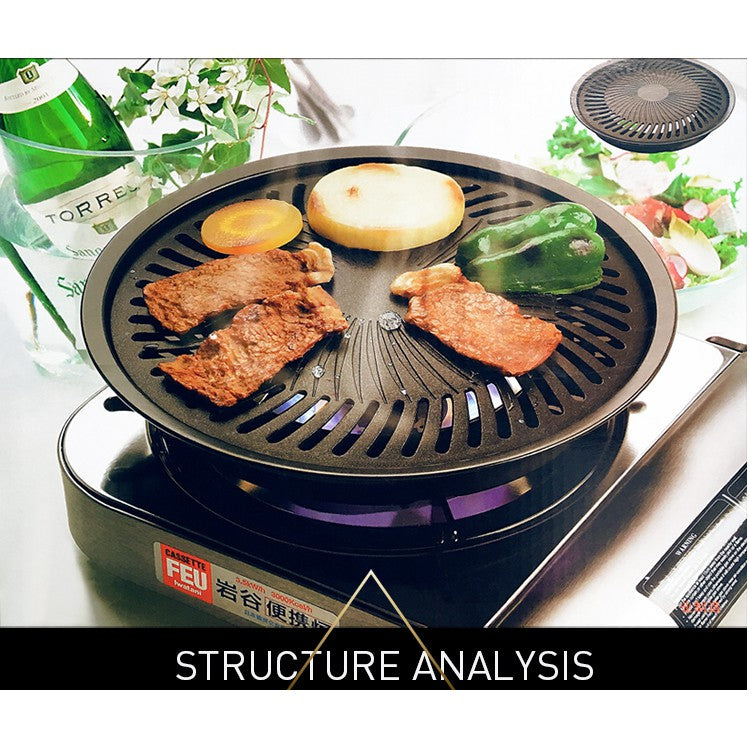 Smokeless Barbecue Gas Stove Grill Pan/Plate