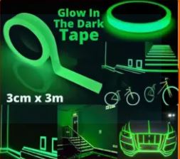 Luminous Tape Home Decor Stage design Luminous Film Self-Adhesive PET Safety Warning Night Vision Glow In The Dark Wall Sticker