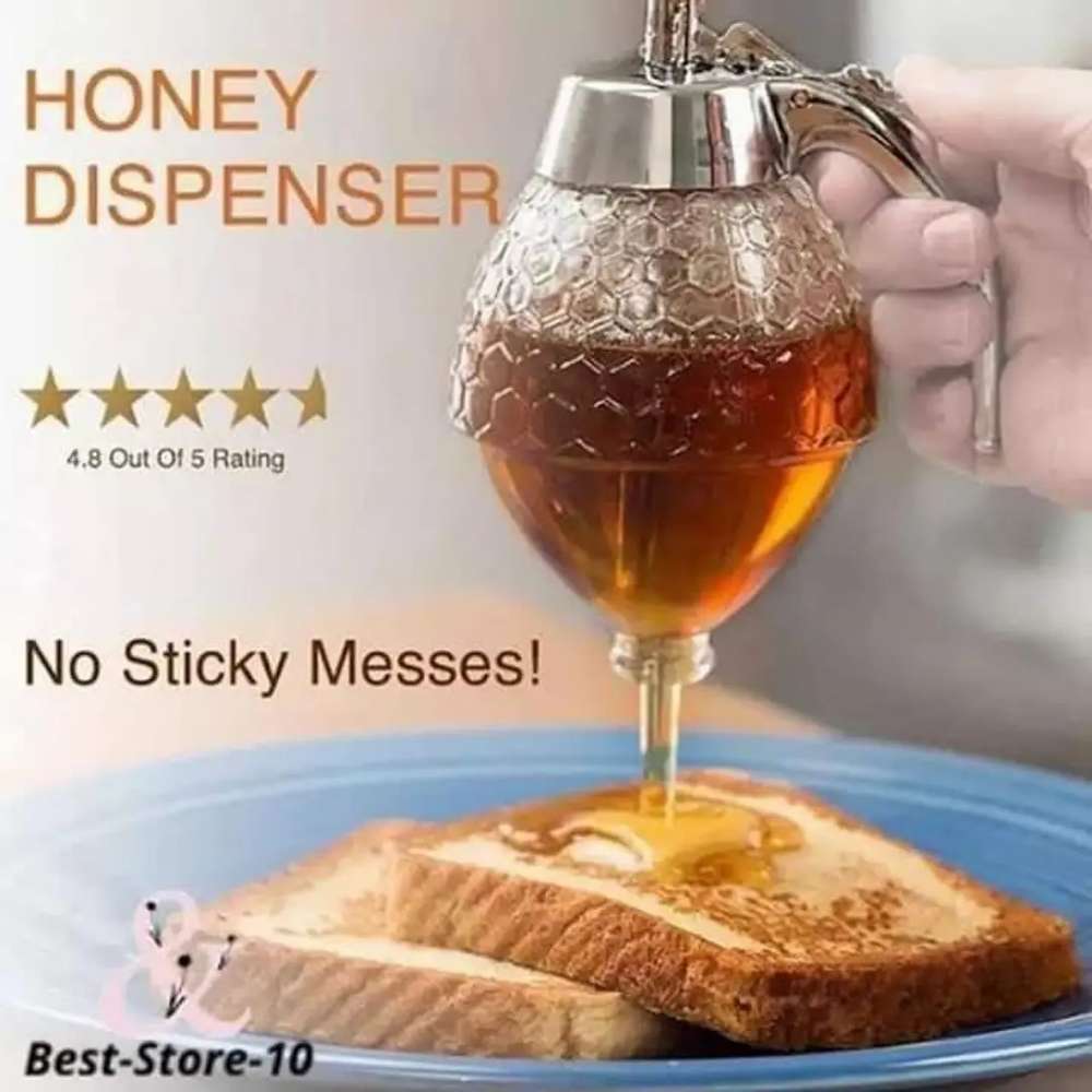 Honey Dispenser with Counter Top Storage Stand