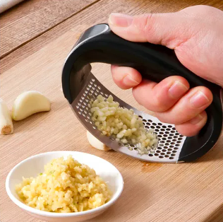 Stainless Steel Garlic Press Crusher Manual Garlic Cutter Chopper Mincer Garlic Peeler Peeling Cutting Tools Kitchen Accessories