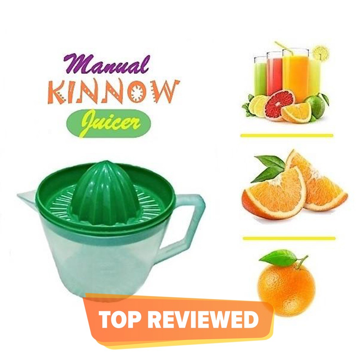 Portable Hand Manual Juicer Orange Lemon Citrus Squeezer Juice Hand Presser Organic Juice Extractor Mini Juice Maker - Mashkoor.pk