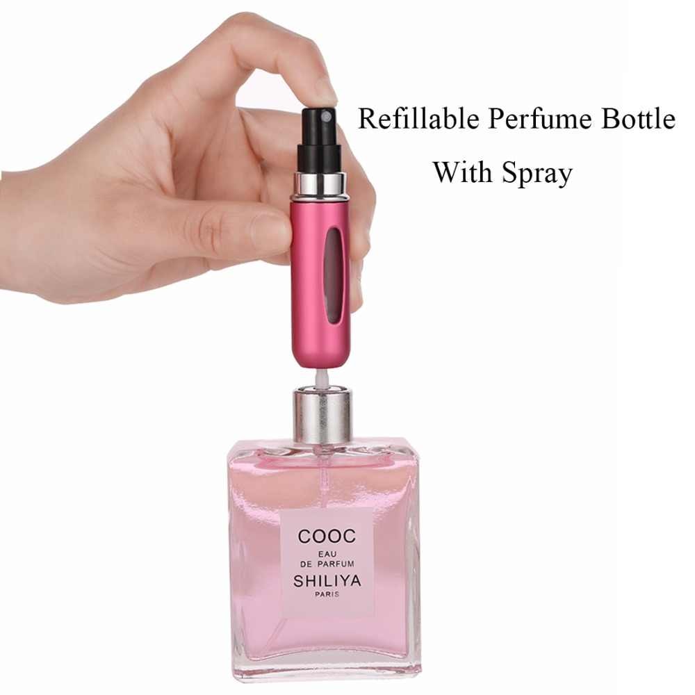 5ML Travel Portable Refillable Perfume Atomizer Bottle Scent Pump Spray Bottle - Mashkoor.pk