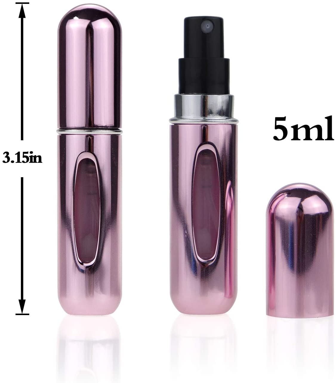 5ML Travel Portable Refillable Perfume Atomizer Bottle Scent Pump Spray Bottle - Mashkoor.pk