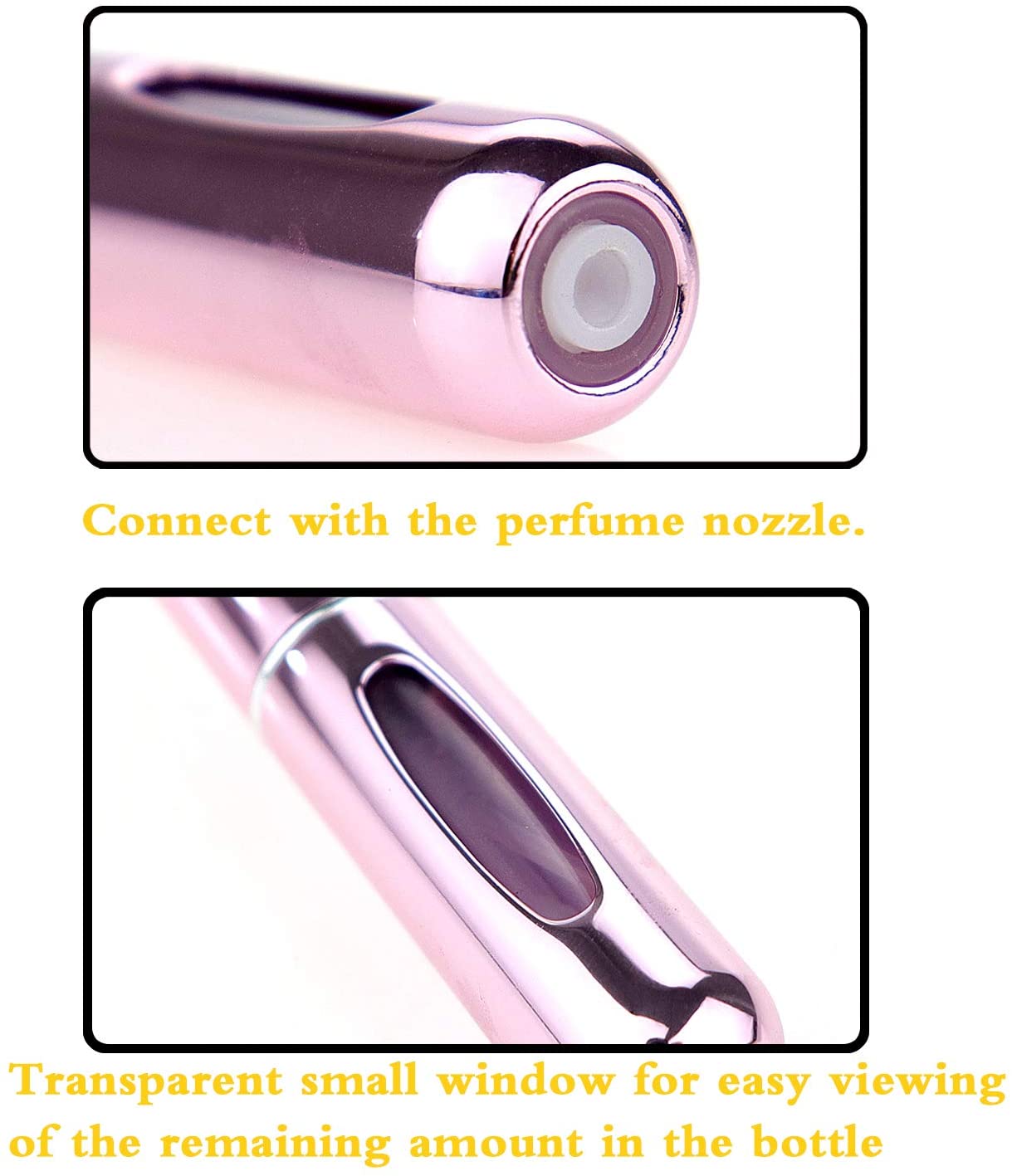 5ML Travel Portable Refillable Perfume Atomizer Bottle Scent Pump Spray Bottle - Mashkoor.pk