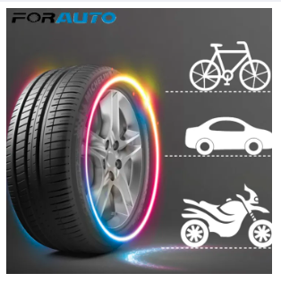 Pack of 2 Neon Valve Firefly Car Bike Cycle Wheel LED Spokes Lights - Mashkoor.pk