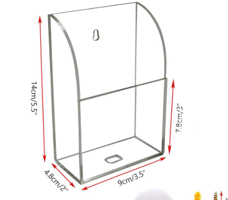 1 Slot Wall Mount Mobile Phone Charging Holder Stand AC Remote Holder - Mashkoor.pk