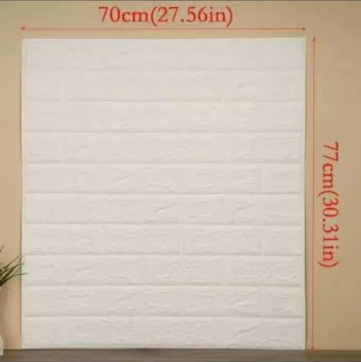 3D Foam Brick Wall Decoration Sheet