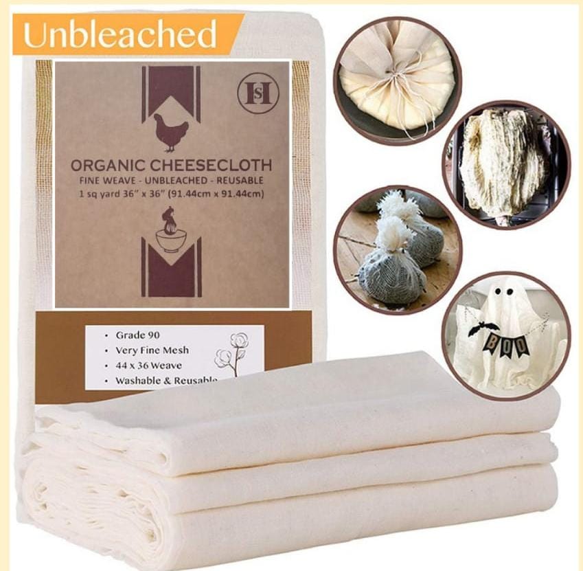 Reusable Organic Cotton Cheese Cloth for Straining Yogurt - Mashkoor.pk