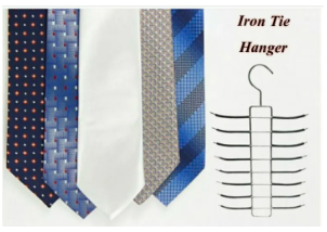 Store 24 Bar Iron Tie Hanger - Scarfs & Belt Rack Organizer - Mashkoor.pk